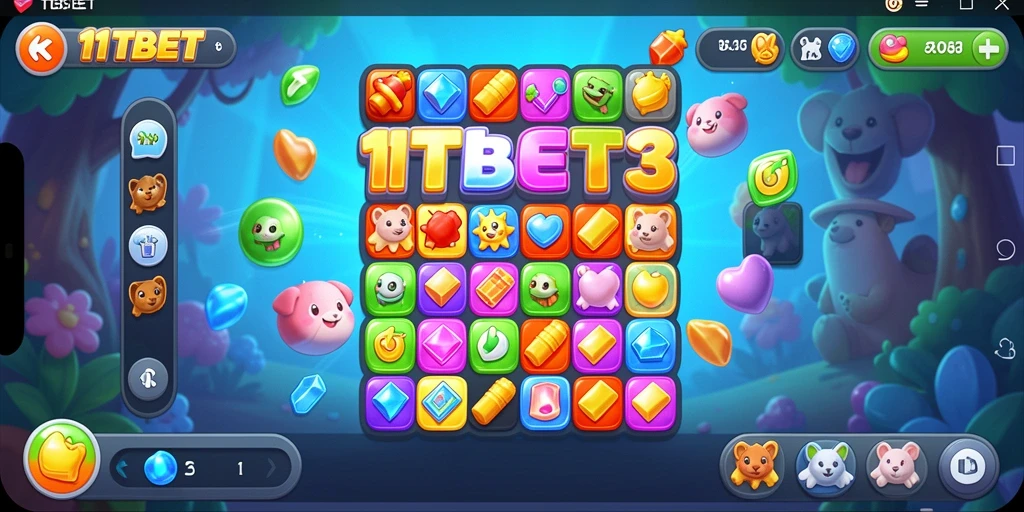 Tampilan gameplay seru dan berwarna dari 11TBET yang penuh tantangan.