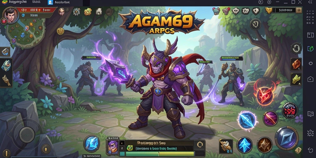 Gameplay mendebarkan di AGAM69 dalam dunia ARPG.
