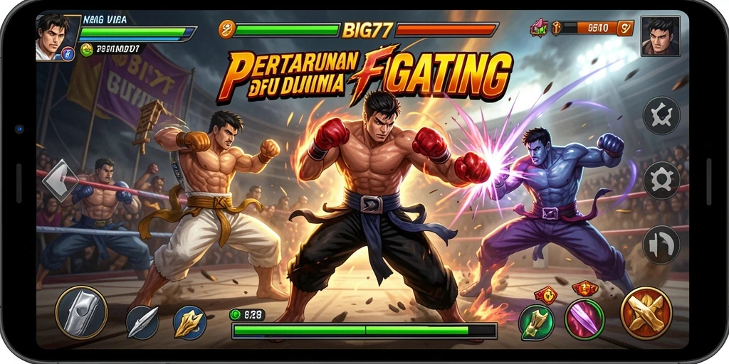 Tampilan dinamis gameplay BIG77 dalam pertarungan yang mendebarkan.