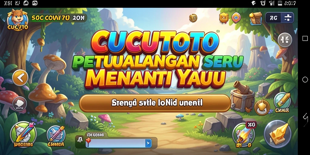 Tampilan gameplay CUCUTOTO yang menakjubkan dan mendebarkan.