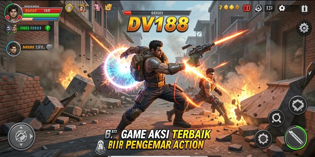 Tampilan gameplay dinamis dan seru dari DV188.
