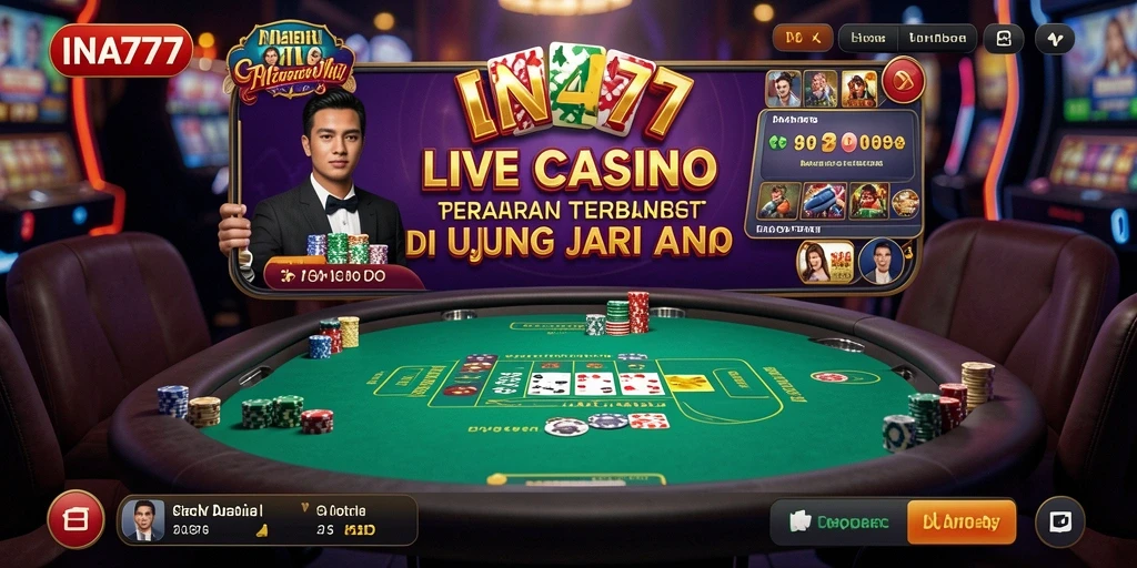 Tampilan gameplay Live Casino yang menegangkan dan interaktif.