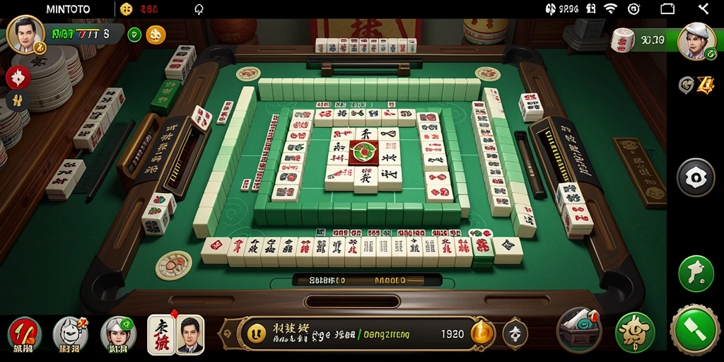Tampilan gameplay MINTOTO dengan suasana Mahjong yang seru.