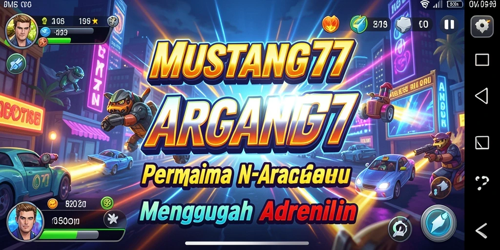 Screenshot MUSTANG77 menampilkan gameplay Arcade yang seru dan menarik.