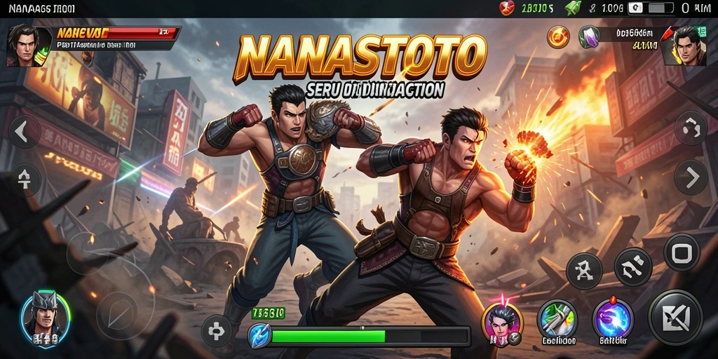 Gameplay seru dan intens di NANASTOTO dengan karakter unik.