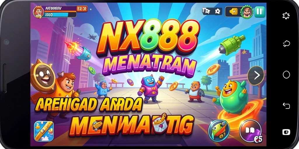 Tampilan gameplay NX888 yang seru dan menantang.