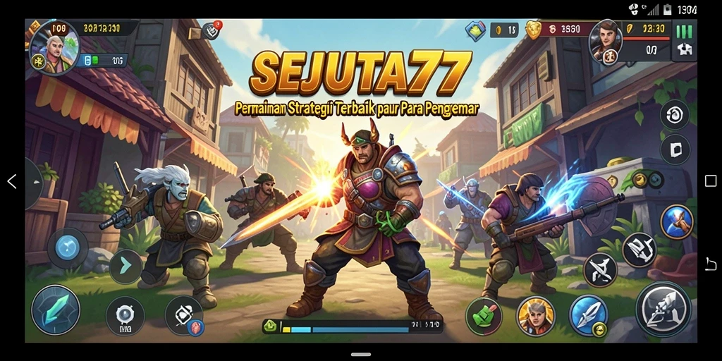 Tangkapan layar gameplay SEJUTA77 dengan aksi strategi mendebarkan.
