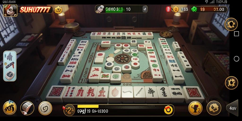 Tampilan gameplay Mahjong yang menarik di SUHU777.
