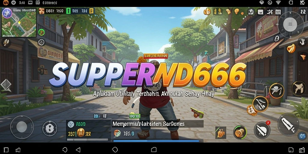 Tampilan antarmuka pengguna SUPERWD666 yang sederhana dan fungsional.