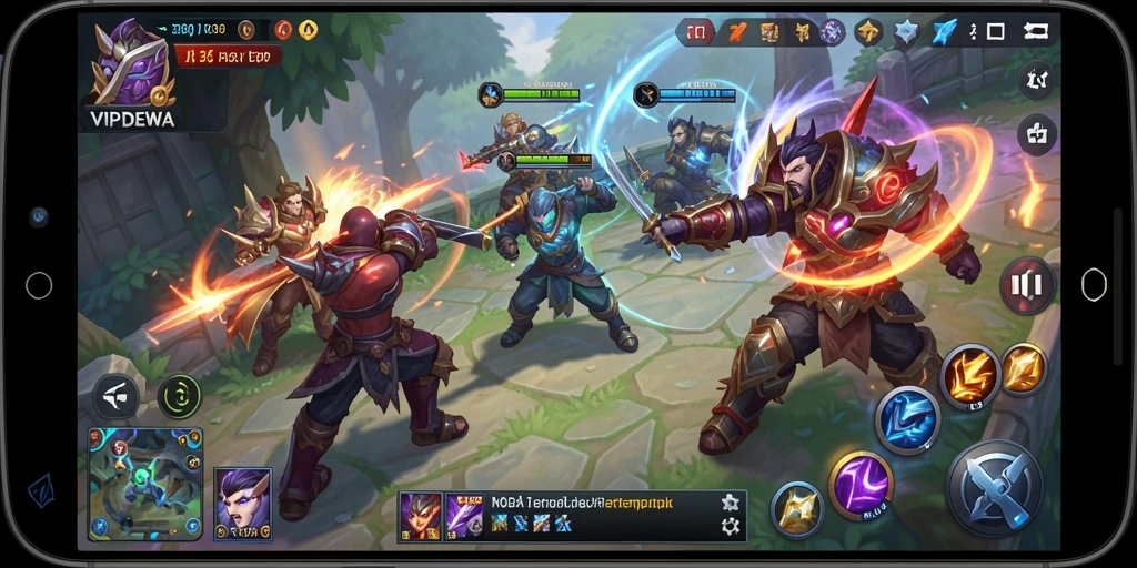 Tampilan gameplay menegangkan dari <strong>VIPDEWA</strong> dengan aksi pertempuran yang seru.