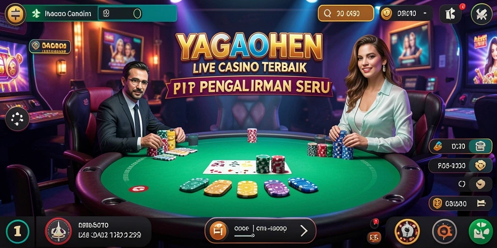 Tampilan gameplay seru di aplikasi Live Casino YAGAOHEN.
