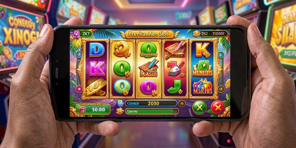 Gameplay seru ZK7 yang penuh warna dan efek menarik.