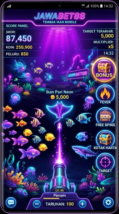 Tampilan aplikasi jawabet88 di perangkat Android.